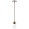 Nuvo Intersection 1-Light Mini Pendant - Burnished Brass with Clear Glass 60/7529 - alternate 6
